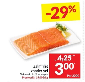 Zalmfilet zonder vel