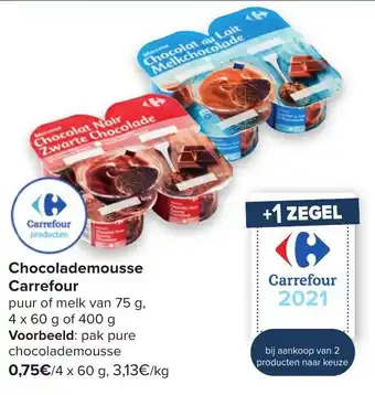 Hyper Carrefour Chocolademousse Carrefour aanbieding