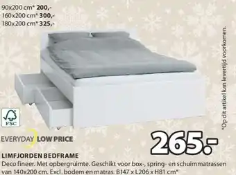 Jysk Limfjorden bedframe aanbieding