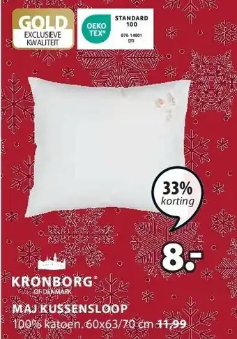 Jysk Maj kussensloop aanbieding
