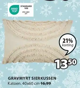 Jysk Gravmyrt sierkussen aanbieding