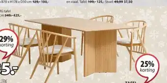 Jysk Vesterborg tafel aanbieding