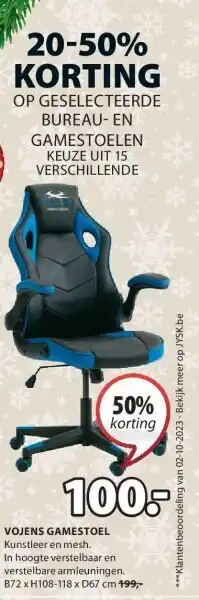 Jysk Vojens gamestoel aanbieding