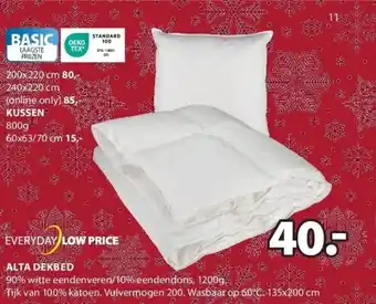 Jysk Alta dekbed aanbieding