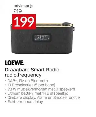 Selexion Loewe draagbare smart radio radio.frequency aanbieding