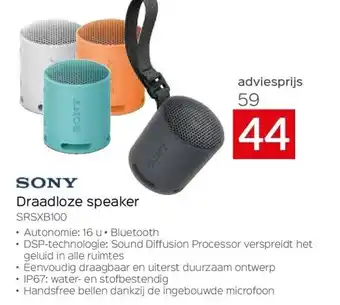 Selexion Sony draadloze speaker aanbieding