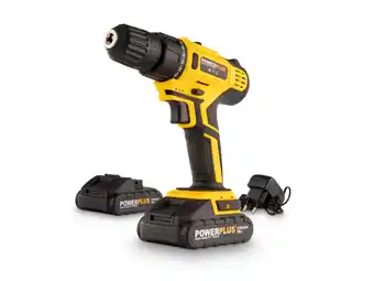 Hubo Powerplus powx0069li schroefboormachine 18v li-ion + 2 accu's aanbieding