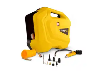 Hubo Powerplus powx1706 compressor 1100w olievrij + 11 accessories aanbieding