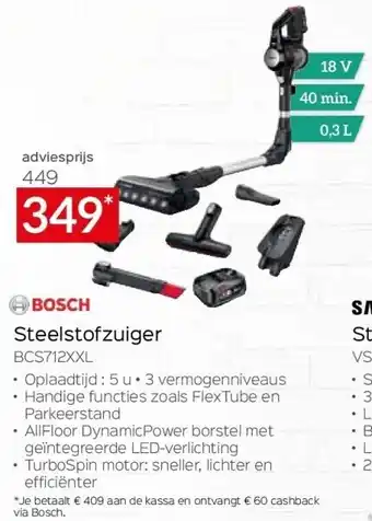 Steelstofzuiger bcs712xxl