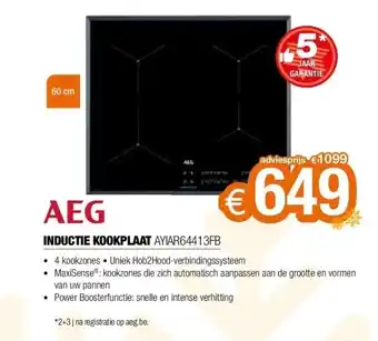 Expert Inductie kookplaat ayiar64413fb aanbieding