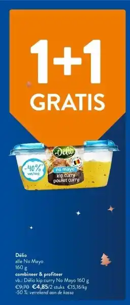 OKay Délio alle no mayo 160 g aanbieding