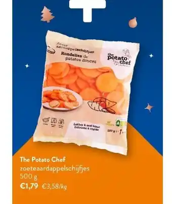 OKay The potato chef zoeteaardappelschijfjes 500 g aanbieding