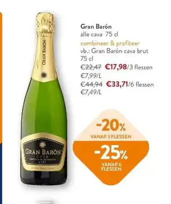 OKay Gran barón alle cava 75 cl aanbieding