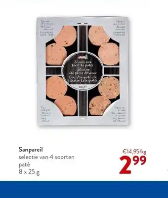 OKay Sanpareil selectie van 4 soorten paté 8 x 25 g aanbieding