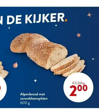 Alpenbrood met zonnebloempitten 600 g