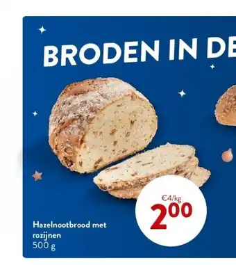 OKay Hazelnootbrood met rozijnen 500 g aanbieding