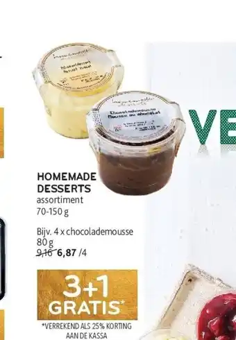 Homemade desserts
