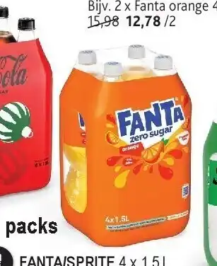 Alvo Fanta/sprite 4 x 1,5 l aanbieding