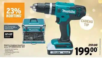 GAMMA Makita klopboormachine accu hp488daex2 18v aanbieding