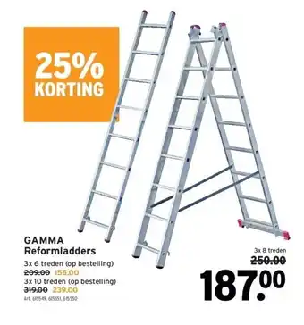GAMMA Gamma reformladders aanbieding
