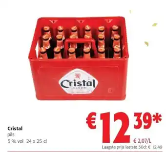 Colruyt Cristal pils 5% vol 24 x 25 cl aanbieding