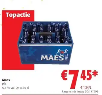 Colruyt Maes pils 5,2 % vol 24 x 25 cl aanbieding