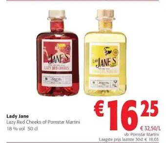 Colruyt Lady Jane Lazy Red Cheeks of Pornstar Martini 18 % vol 50 cl aanbieding