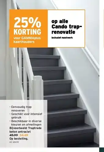 GAMMA Traptrede beton antraciet aanbieding