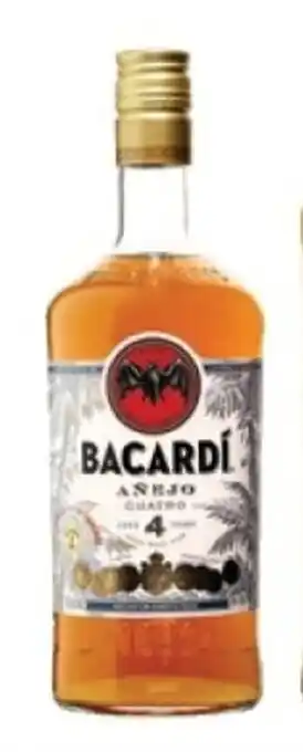 Colruyt Bacardí Añejo Cuatro 40 % vol 70 cl aanbieding