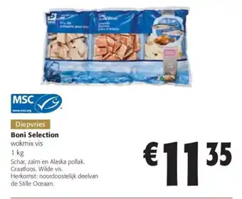 Colruyt Boni Selection wokmix vis 1kg aanbieding