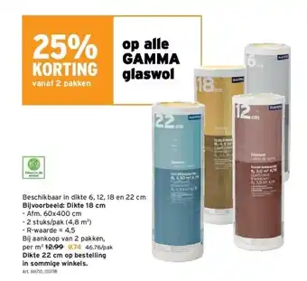 GAMMA Op alle op alle gamma glaswol aanbieding