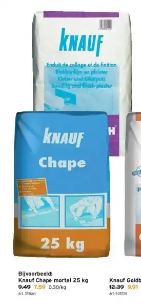 GAMMA Knauf chape mortel 25 kg aanbieding