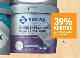 GAMMA Sigma muurverf 10l aanbieding