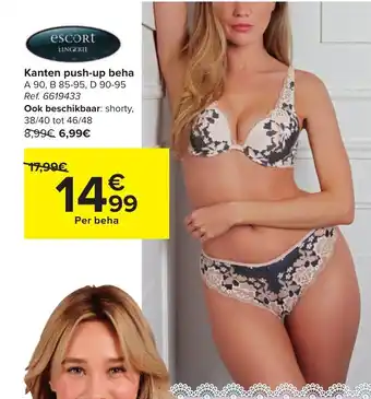 Hyper Carrefour Kanten push-up beha aanbieding