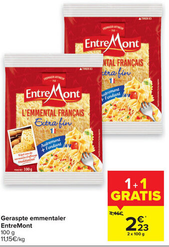 Geraspte emmentaler entremont
