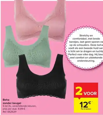Beha zonder beugel s tot xl