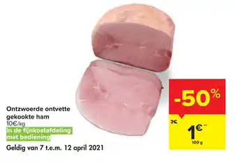 Ontzwoerde ontvette gekoojte ham
