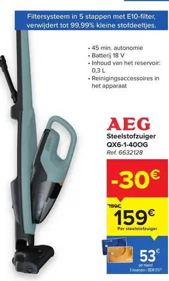 AEG Steelstofzuiger QX6-1-40OG