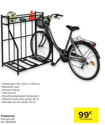 Fietsenrek 90x53.5xH104 cm