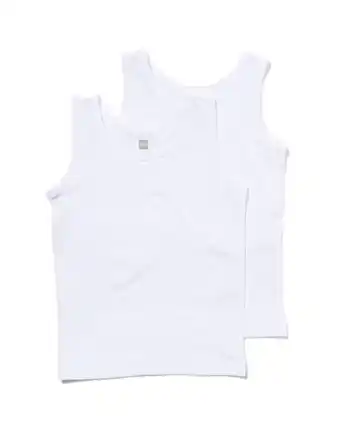 Hema 2-pak jongenshemd wit (wit)