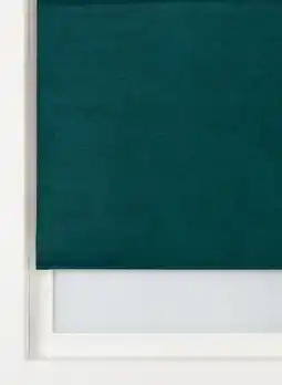 Hema rolgordijn velvet verduisterend gekleurde achterzijde donkergroen (donkergroen)