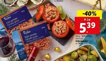 Lidl Grijze garnalen aanbieding