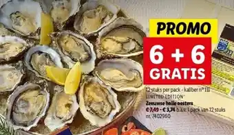 Lidl Zeeuwse holle oesters aanbieding