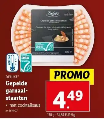 Lidl Gepelde garnaalstaarten aanbieding