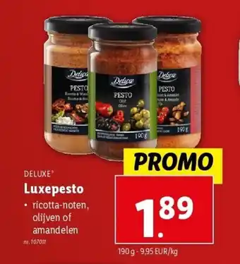Lidl Luxepesto aanbieding