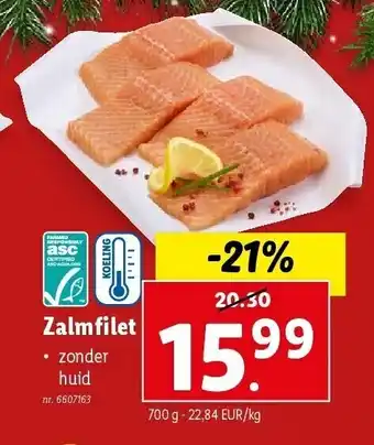 Lidl Zalmfilet aanbieding