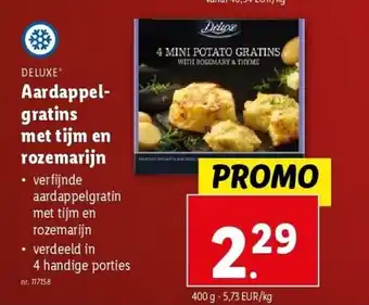 Aardappelgratins met tijm en rozemarijn