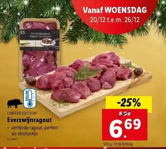 Lidl Everzwijnragout aanbieding