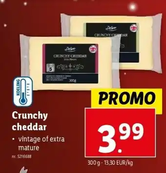 Lidl Crunchy cheddar aanbieding