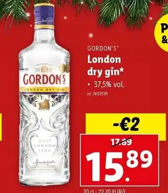 London dry gin